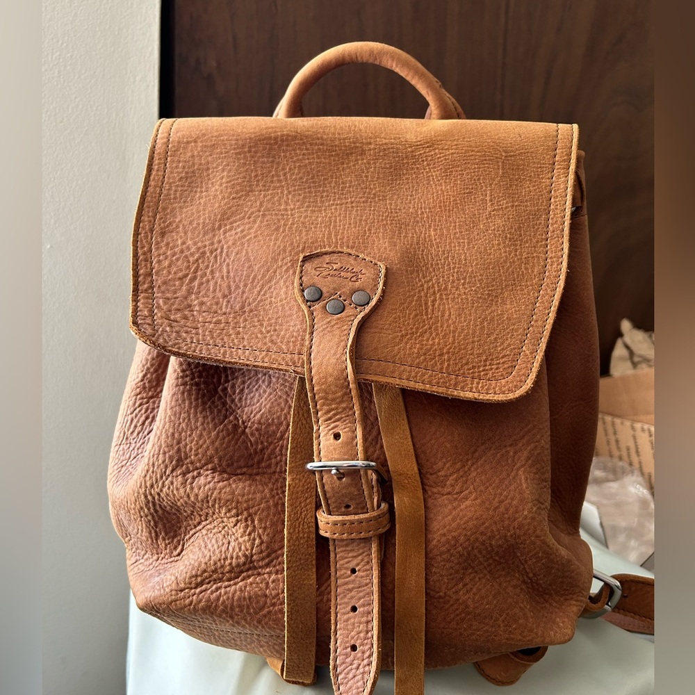 Saddleback Leather 12” Tumbled Leather Backpack